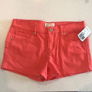 Forever 21 girls Short Knit Coral Colored Shorts 11/12